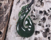 Kawakawa Pounamu Manaia pendant - NZ Greenstone