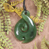 Twist carved from Hapopo Pounamu - NZ Greenstone