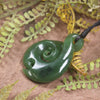 Twist carved from Hapopo Pounamu - NZ Greenstone