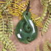 Twist carved from Hapopo Pounamu - NZ Greenstone