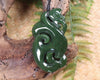 Manaia carved from Kawakawa Pounamu - NZ Greenstone