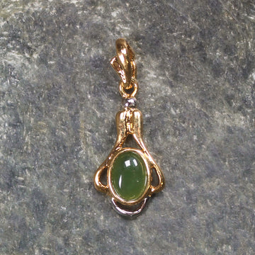 gold plated pendant hapopo pounamu