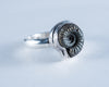 Ammonite Pyrite Sterling Silver Ring