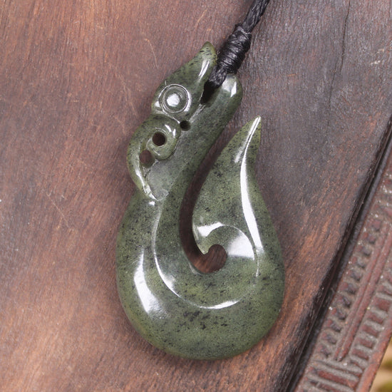Manaia pendant carved from NZ Serpentine