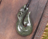 Manaia pendant carved from NZ Serpentine