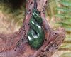 Twist carved from Kawakawa Pounamu - NZ Greenstone