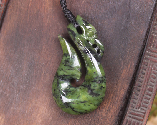 Douglas Creek Pounamu Manaia pendant - NZ Greenstone