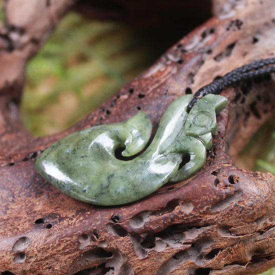 Manaia pendant carved from NZ Serpentine