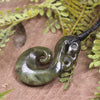 Manaia pendant carved from Rimu Pounamu - NZ Greenstone
