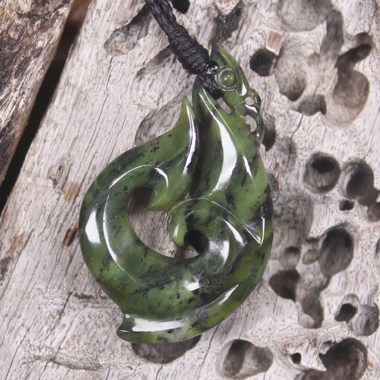 Douglas Creek Pounamu Manaia pendant - NZ Greenstone