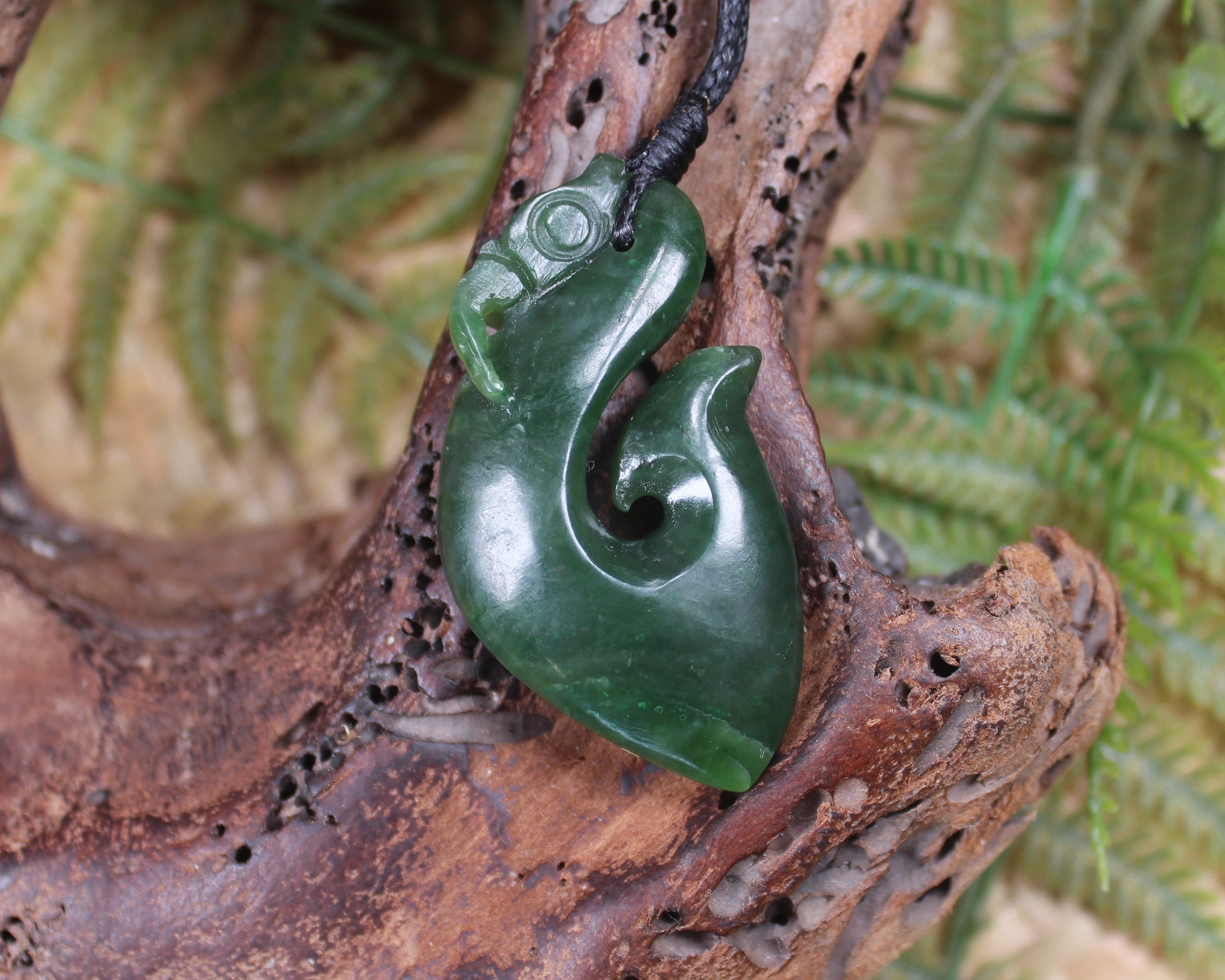 Manaia carved from Kawakawa Pounamu - NZ Greenstone