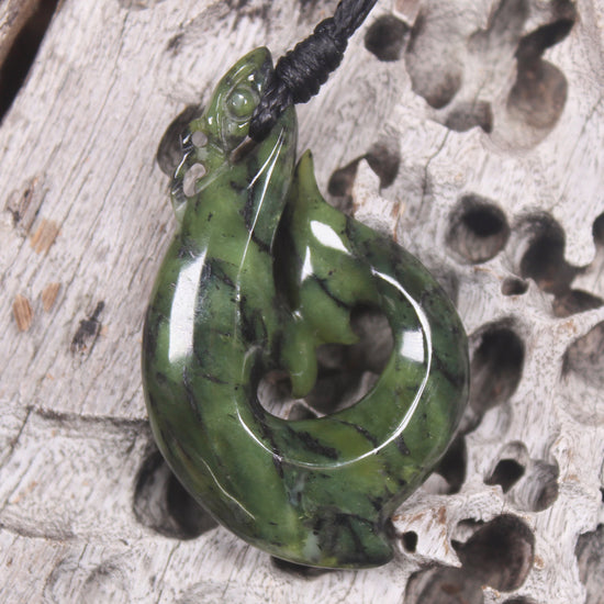 Douglas Creek Pounamu Manaia pendant - NZ Greenstone