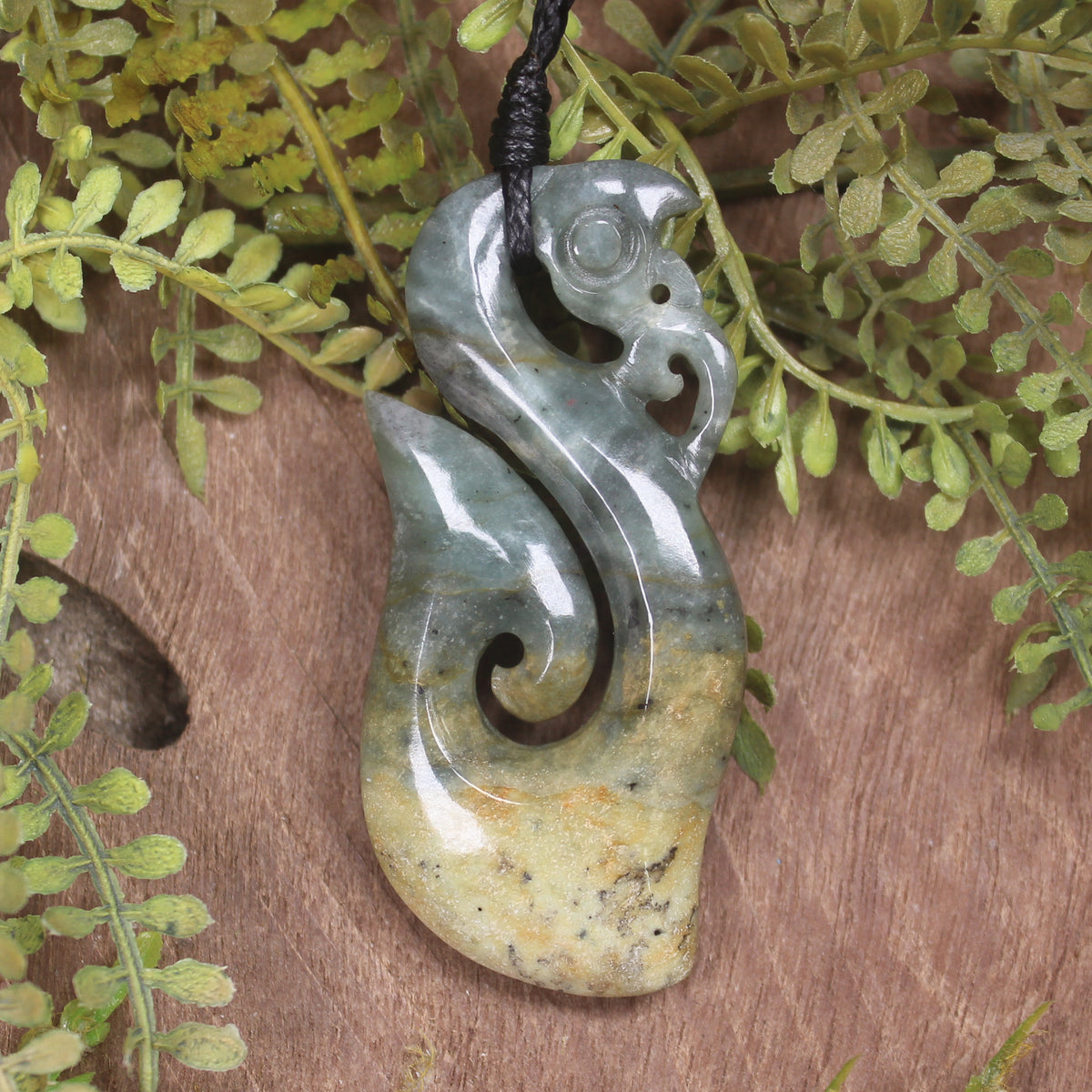 Manaia carved from Raukaraka Pounamu - NZ Greenstone