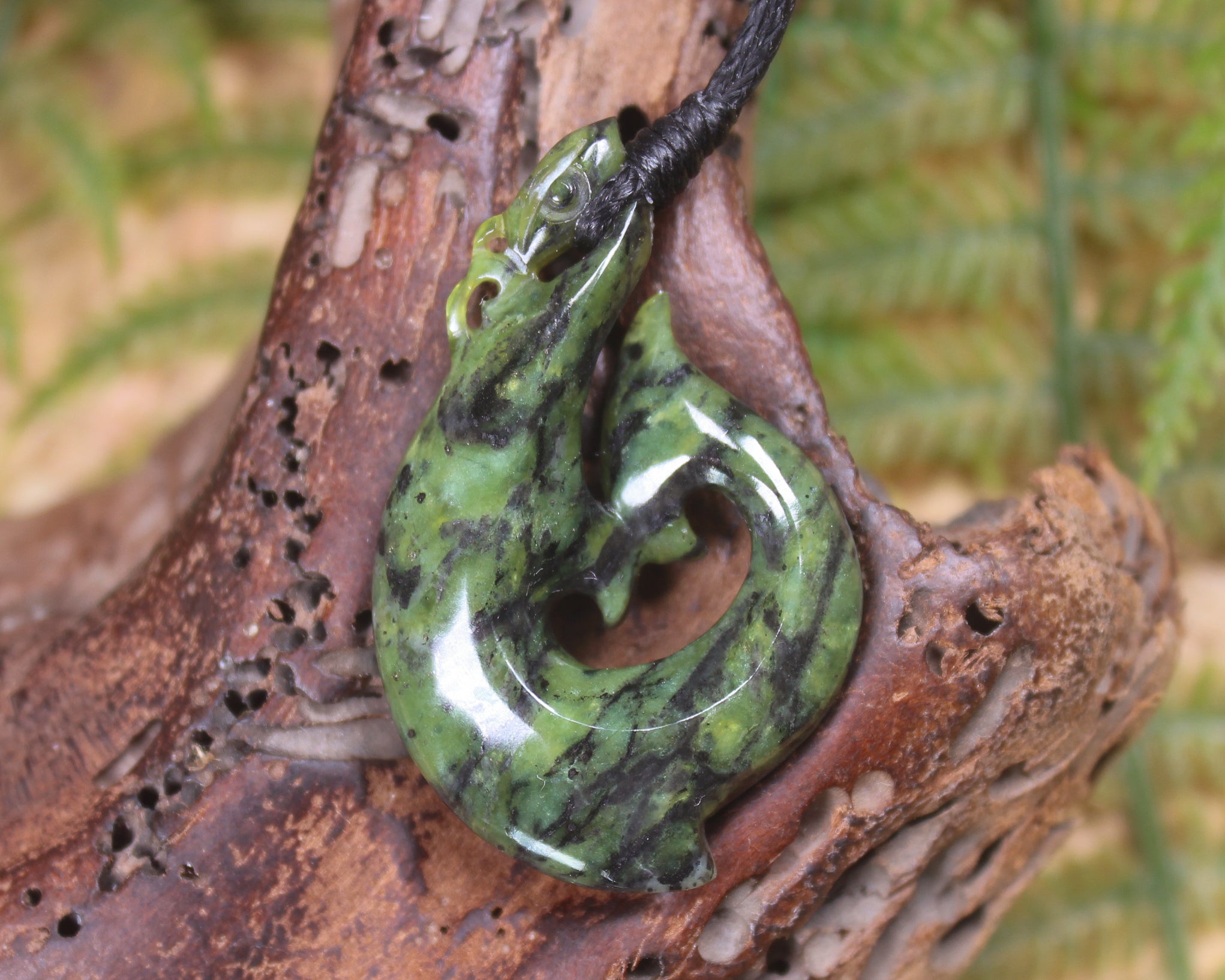 Douglas Creek Pounamu Manaia pendant - NZ Greenstone