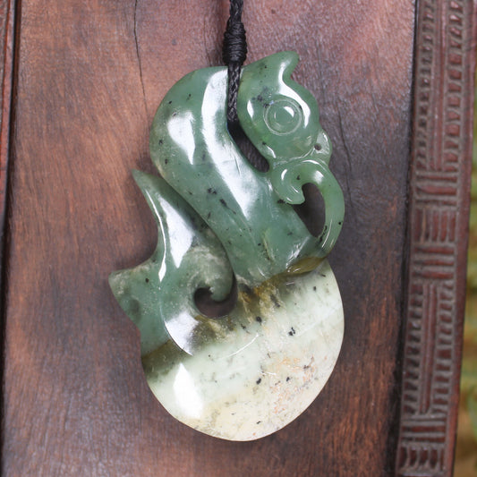 Manaia carved from Hapopo Pounamu - NZ Greenstone