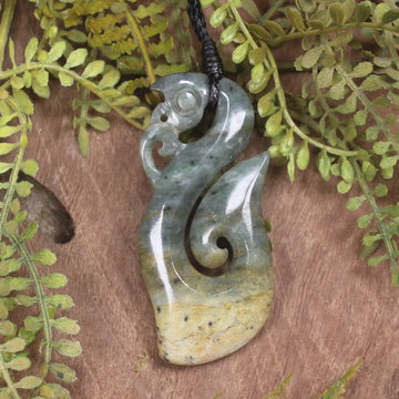 Manaia carved from Raukaraka Pounamu - NZ Greenstone