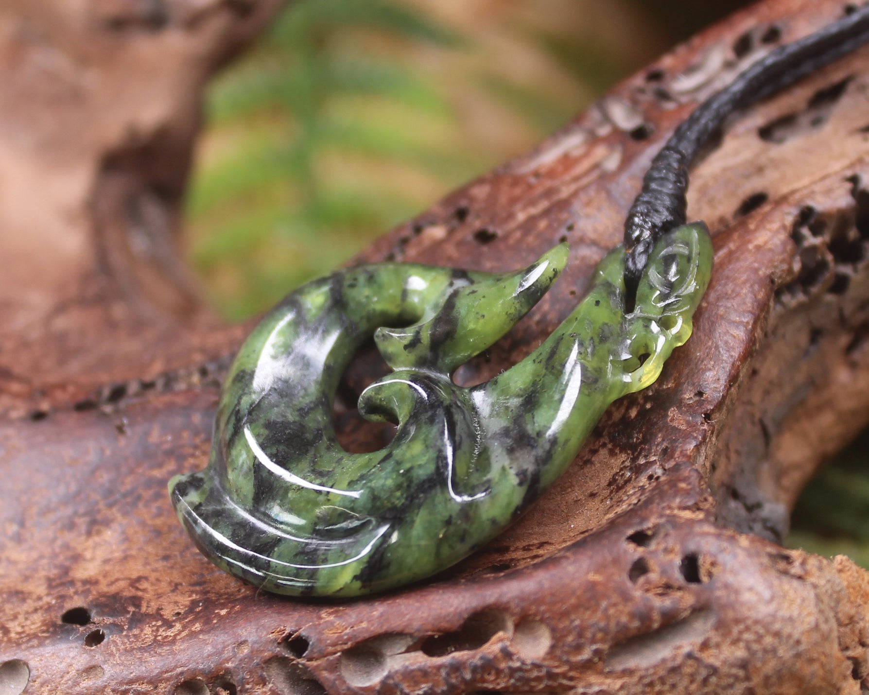 Douglas Creek Pounamu Manaia pendant - NZ Greenstone