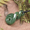 Twist or Pikorua carved from Hapopo Pounamu - NZ Greenstone