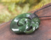 Koropepe carved from Kawakawa Pounamu - NZ Greenstone