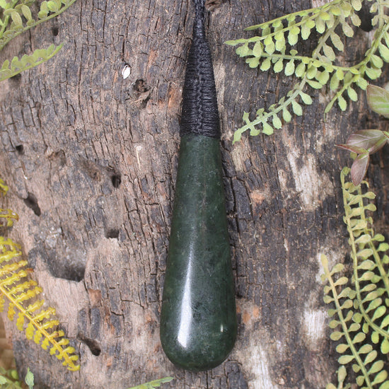 Rimu Pounamu Roimata Pendant - NZ Greenstone