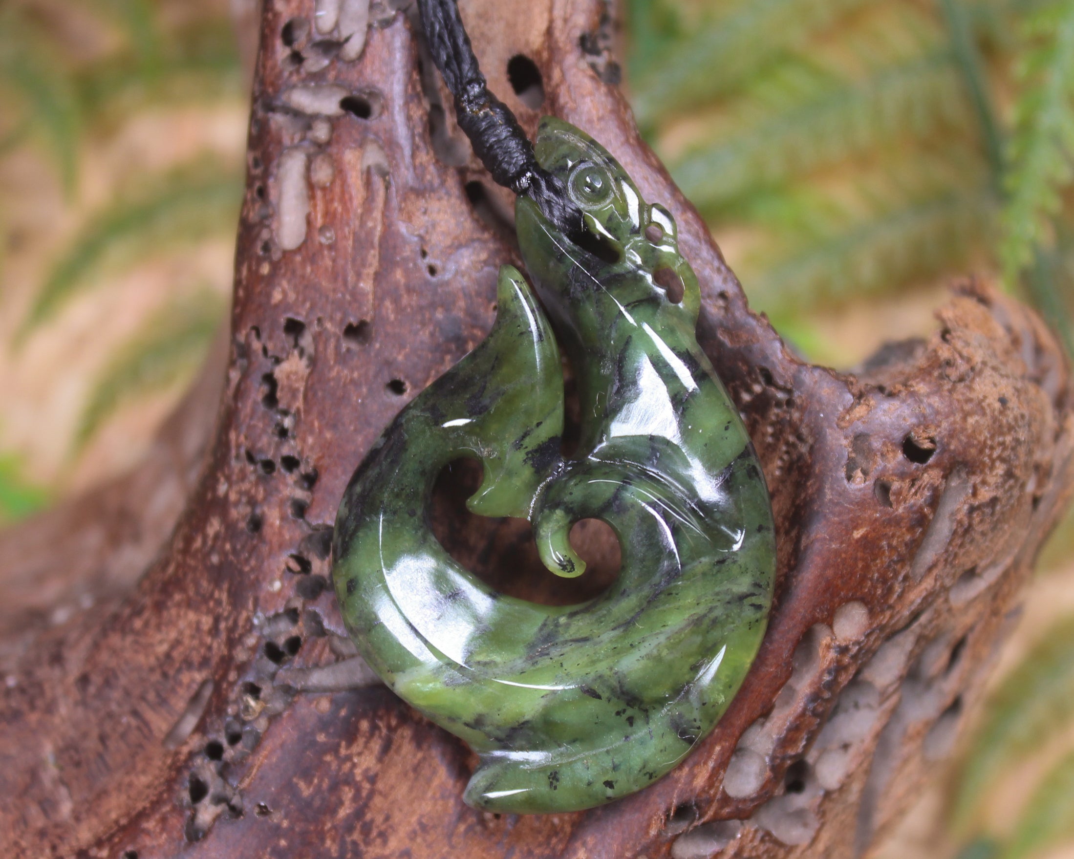 Douglas Creek Pounamu Manaia pendant - NZ Greenstone