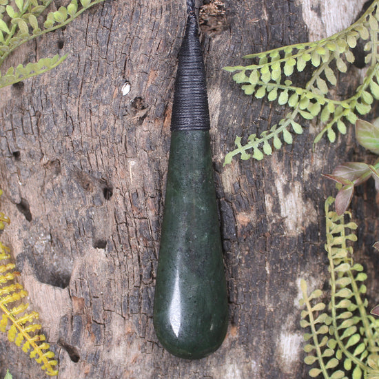 Rimu Pounamu Roimata Pendant - NZ Greenstone