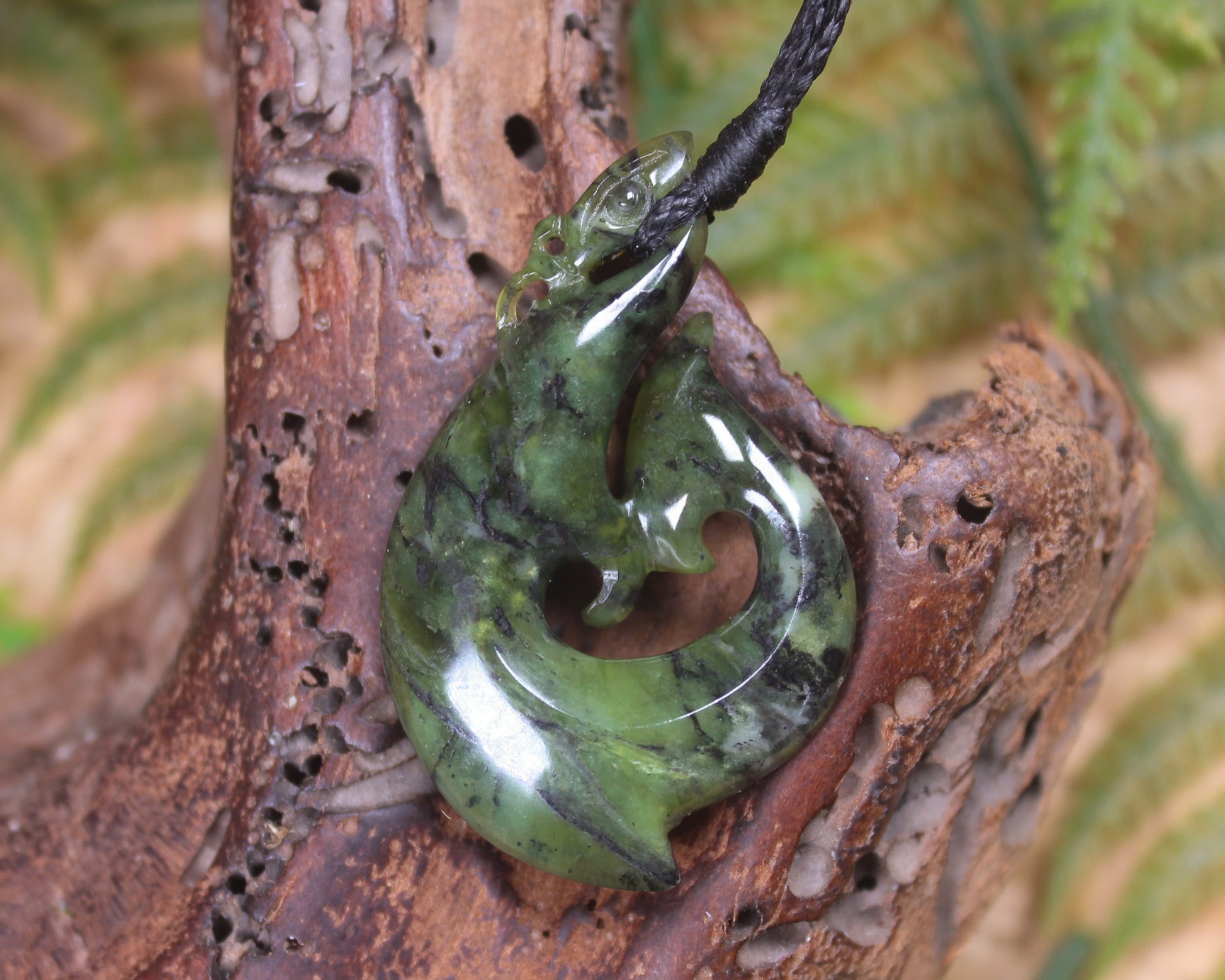Douglas Creek Pounamu Manaia pendant - NZ Greenstone