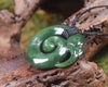 Koropepe carved from Hapopo Pounamu - NZ Greenstone