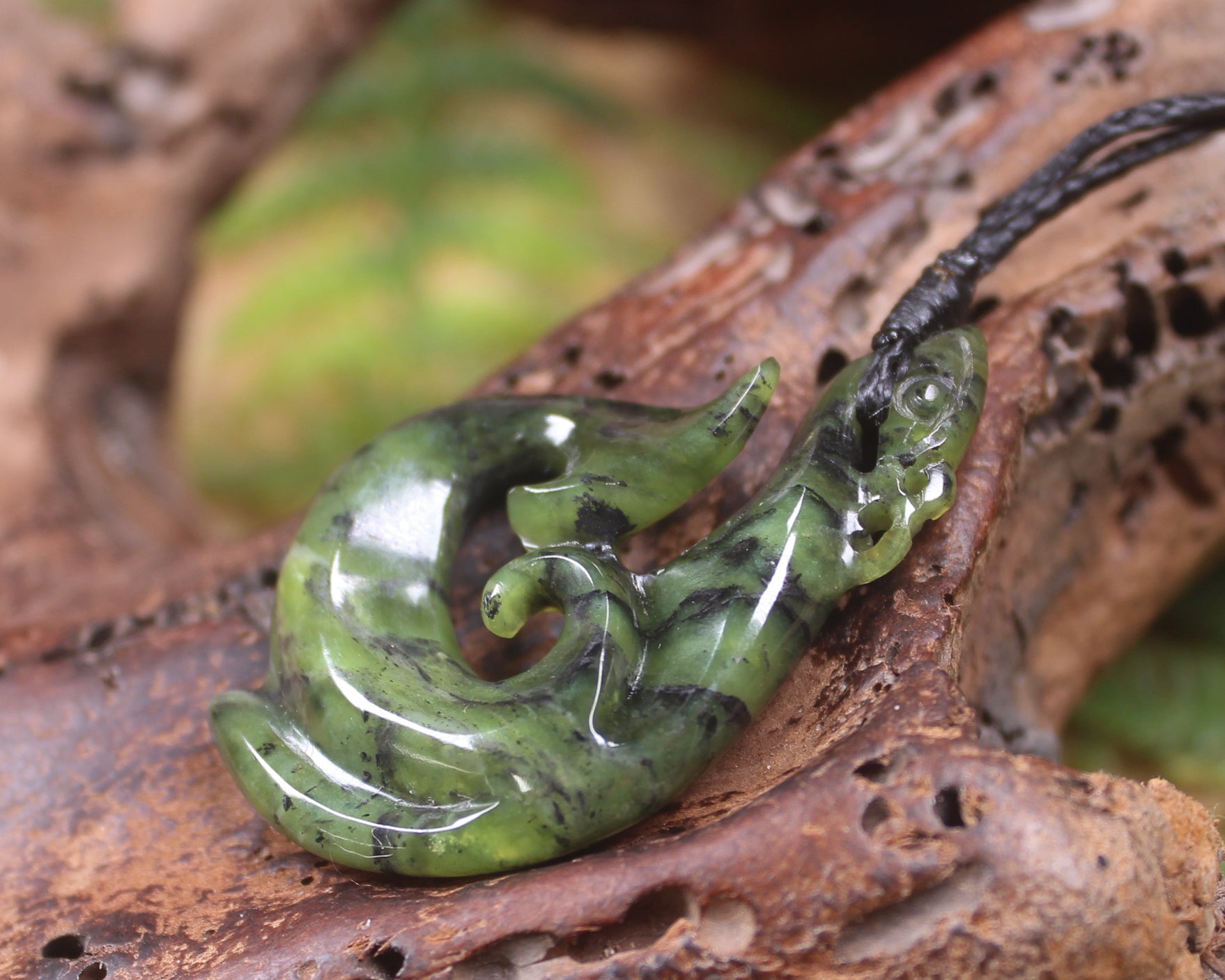 Douglas Creek Pounamu Manaia pendant - NZ Greenstone