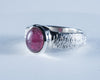 Pink Tourmaline Sterling Silver Ring