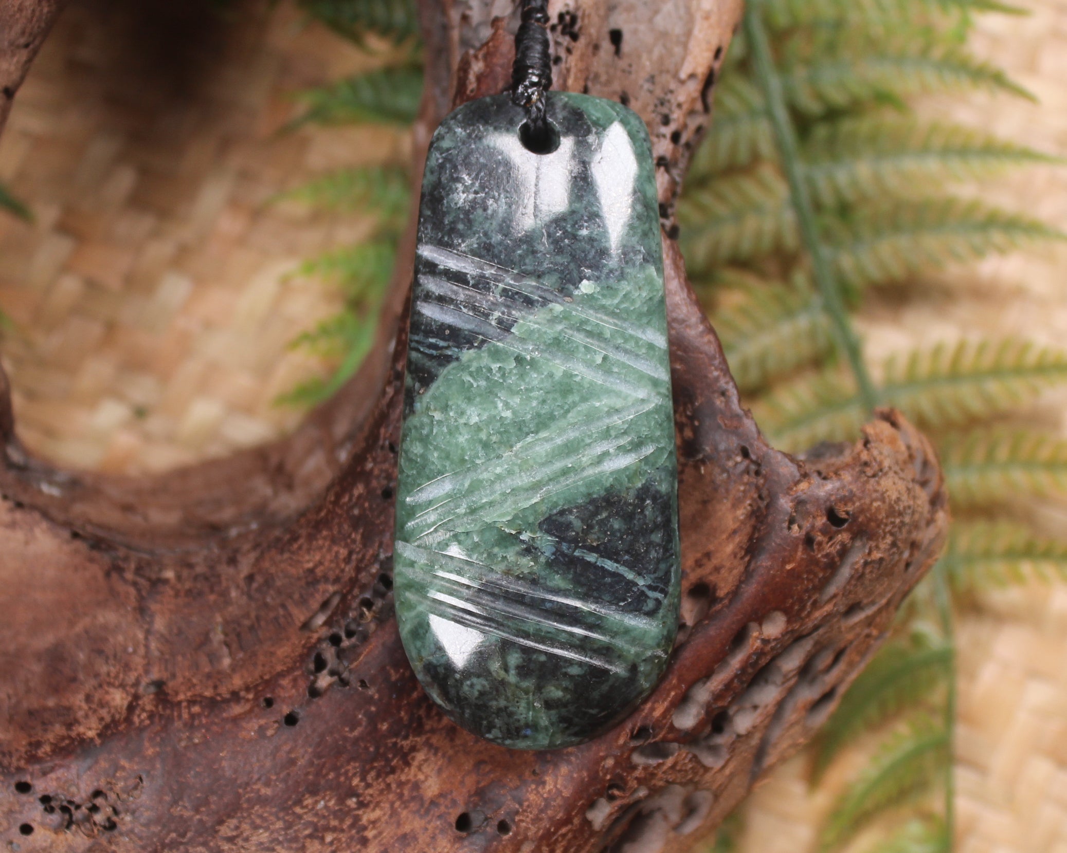 Roimata or Teardrop carved from NZ Serpentine