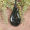 Hei Matau or Fish Hook carved from Kawakawa Pounamu - NZ Greenstone