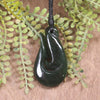 Hei Matau or Fish Hook carved from Kawakawa Pounamu - NZ Greenstone