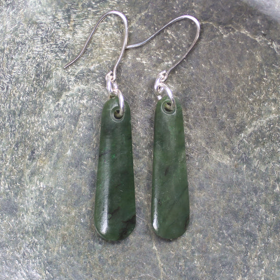 Rimu Pounamu earrings