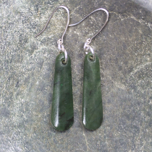 Rimu Pounamu earrings