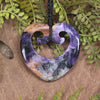 Charoite Koru Heart