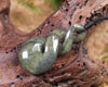 Twist or Pikorua carved from Serpentine