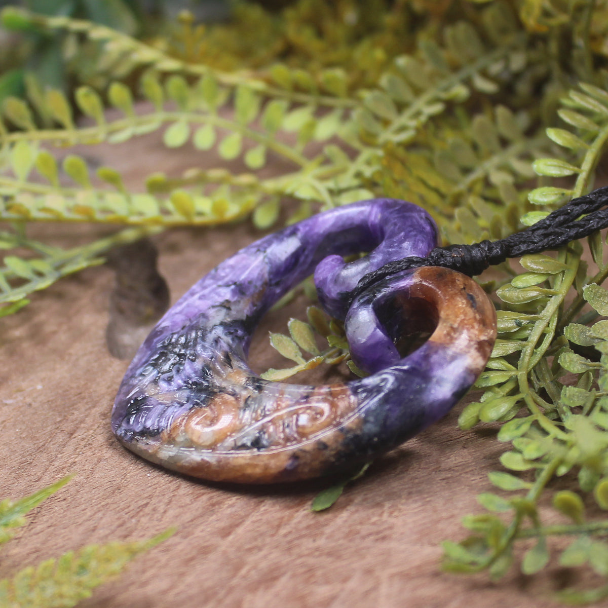 Charoite Koru Heart