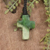 NZ Greenstone Cross pendant 
