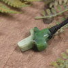 NZ Greenstone Cross pendant 