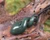 Twist carved from Kawakawa Pounamu - NZ Greenstone