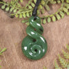 Twist carved from Hapopo Pounamu - NZ Greenstone