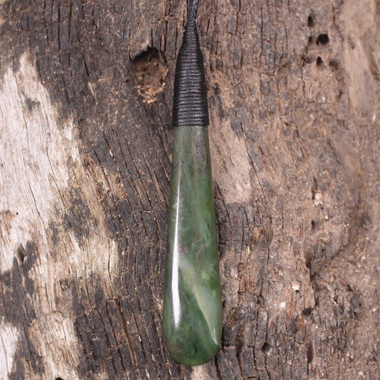 Rimu Pounamu Roimata Pendant - NZ Greenstone