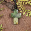 NZ Greenstone Cross pendant 
