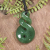 Twist carved from Hapopo Pounamu - NZ Greenstone
