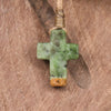 NZ Greenstone Cross pendant 