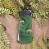 Toki with Koru pounamu pendant - NZ Greenstone
