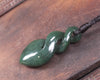 Twist carved from Kawakawa Pounamu - NZ Greenstone