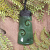 Toki with Koru pounamu pendant - NZ Greenstone