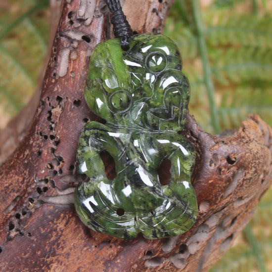 Douglas Creek Pounamu Hei Tiki - NZ Greenstone